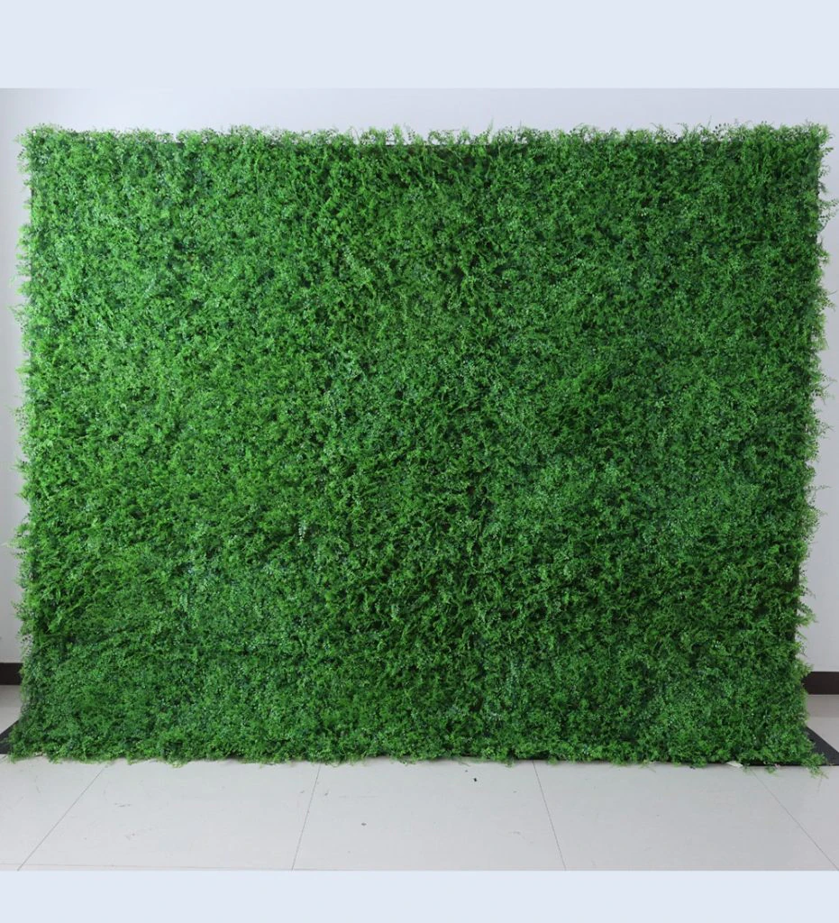Paris flower wall rental — emerald to sage floral backdrop for New York City events